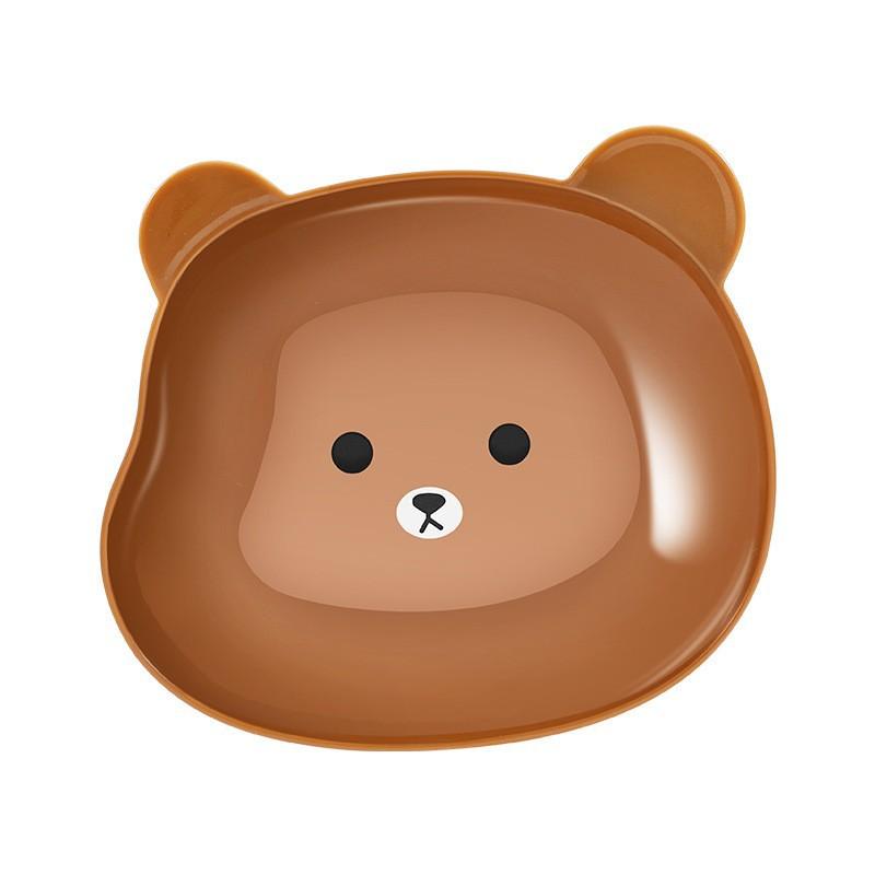 Cat Bowl Bear Bowl Cute Anti-Tipping Cat Bowl Rice Bowl Dog Bowl Cat Bowl Rice Bowl Cat Food Bowl Pet Supplies
