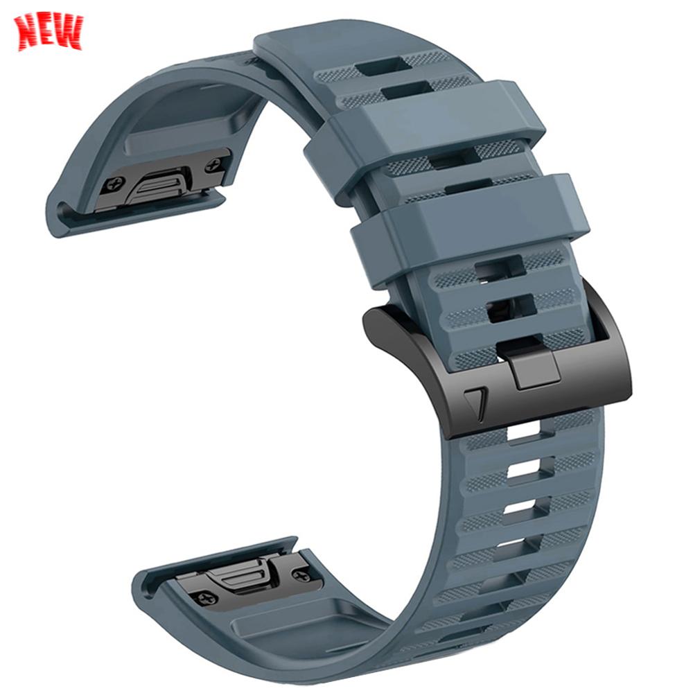 22mm 26mm Silicone QuickFit Sports Strap For Garmin Epix PRO Instinct 3 Quatix/DELTA/TACTIX/Fenix 6XPro 7 E 8pro 5XPlus Bracelet