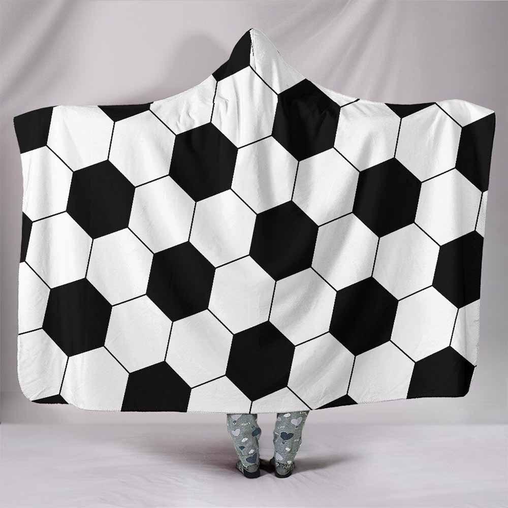 football hooded blanket