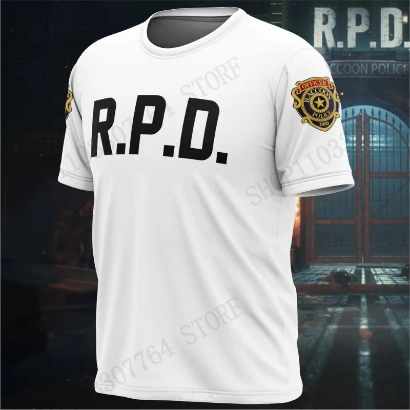 Anime Hra Resident Evil 3D Tisk Tričko Pánské Dámské Módní Ležérní Tričko s Krátkým Rukávem Dětská Vrchní Trička Písmeno Camiseta hombre