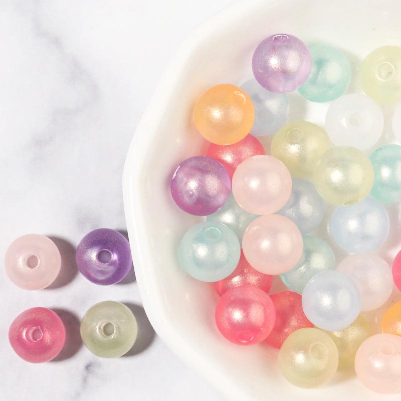 

Multicolor Acrylic Macaron Round Beads for DIY Bracelets 100 pieces/bag