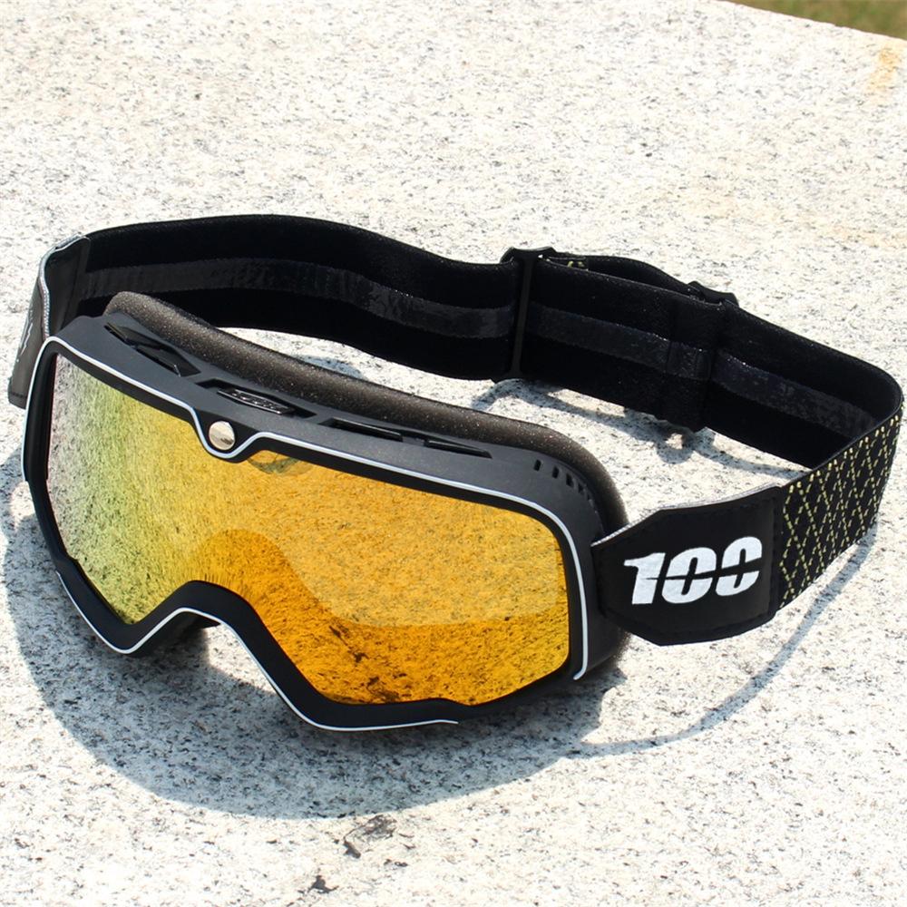 Motorsykkelhjelm Briller Retro Lokomotiv Motocross Kjøring Sykling Solbriller Vindtett Anti Sand Offroad Universelle Briller