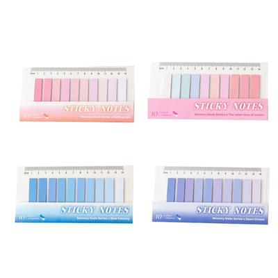 200Sheets Colored Index Label Self Adhesive Notes Page Marker Writable Label Strips for Marking Highlighting Noting