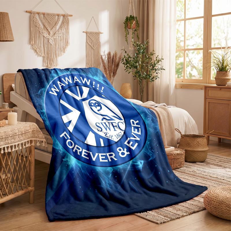 Coperta in Pile a Tema Sheffield Wednesday Morbida e Accogliente Coperta in Peluche per Camera da Letto Divano Viaggio