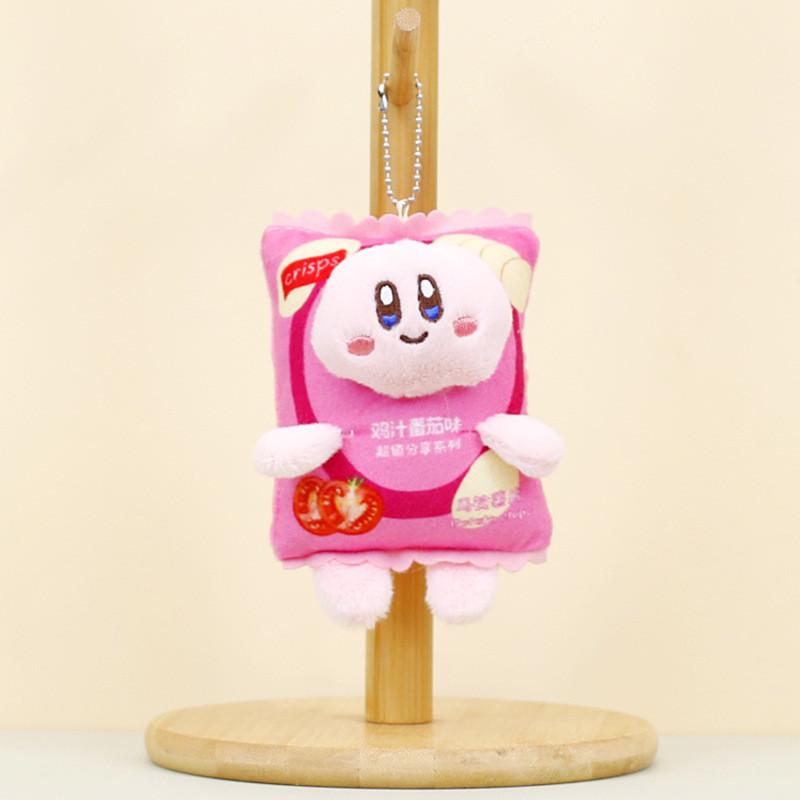 Adorable Kirby Plush Toy Keychain Soft Pp Cotton Cute Bag Accessory In Red красный