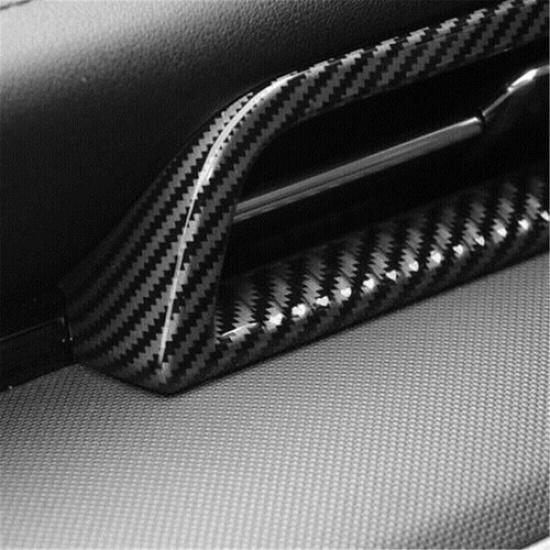 2pcs Carbon Fiber Dashboard Side Air Outlet Vent Cover Trim For Kia K5 -
