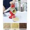 3in1 Vegetable Slicer Multifunctional Rotary Handheld Grater with 3 Sharp Rollers Vegetable Slicer Cheese Shredder Kitchen Tools