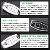 ZANEKO Neue Outlander Schlüsseltasche Kompatibel mit Mitsubishi New Outlander PHEV GN0W Schlüsselabdeckung Outlander Smart Key Case, silber schwarz
