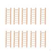 10 Pieces Micro Landscape Decor Wooden Ladder Ornament Garden Crafts