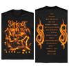 Slipknot 2021 Nordamerika-Tour Bandmitglieder Maske Doppelseitiges Vintage T-Shirt, Unisex Nu-Metal Fan Streetwear Tee, 100% Baumwolle Lässiges Kurzarmshirt