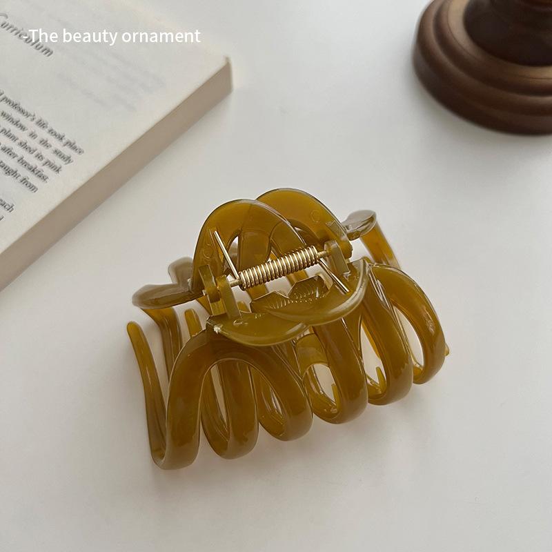 New Design Top Grade Pumpkin Hair Claw Clip For Women Sweet Shark clamp Back Long Hair Hold Headband Hairpin Hair Accessories