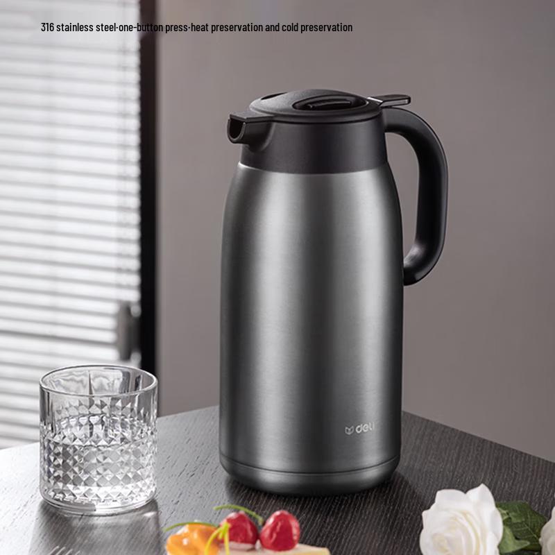 Deli LL100 Stainless Steel Insulated Kettle