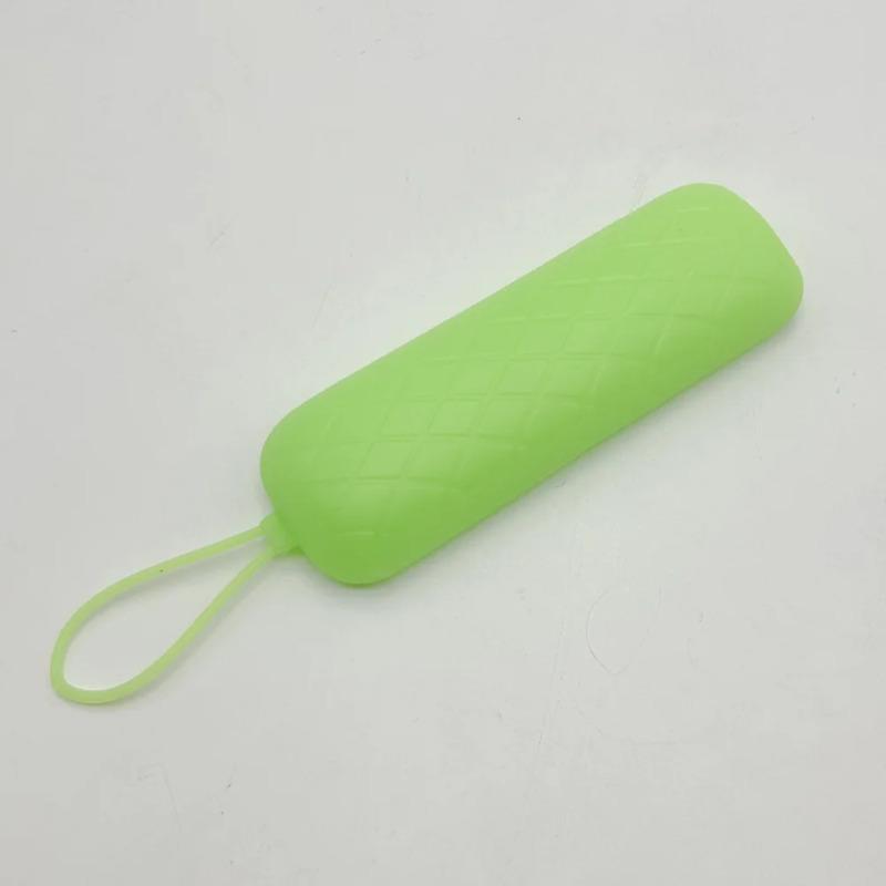 

Чехол для пульта дистанционного управления Roku, чехол для TCL Roku TV, силиконовый защитный контроллер, универсальный сменный чехол, сияющая кожа 1PC зелёный