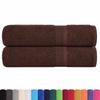 VidaXL Serviettes de douche 2 pcs marron 70x140 cm 360 g/m² 100% coton, serviette, ensemble de serviettes de bain, serviette 136761