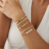 Ingemark 7-teiliges Set Y2K Böhmische Kristallkettenarmbänder für Damen Minimalistische Bunte Elastische Armreifen Tägliche Party Partner Schmuck