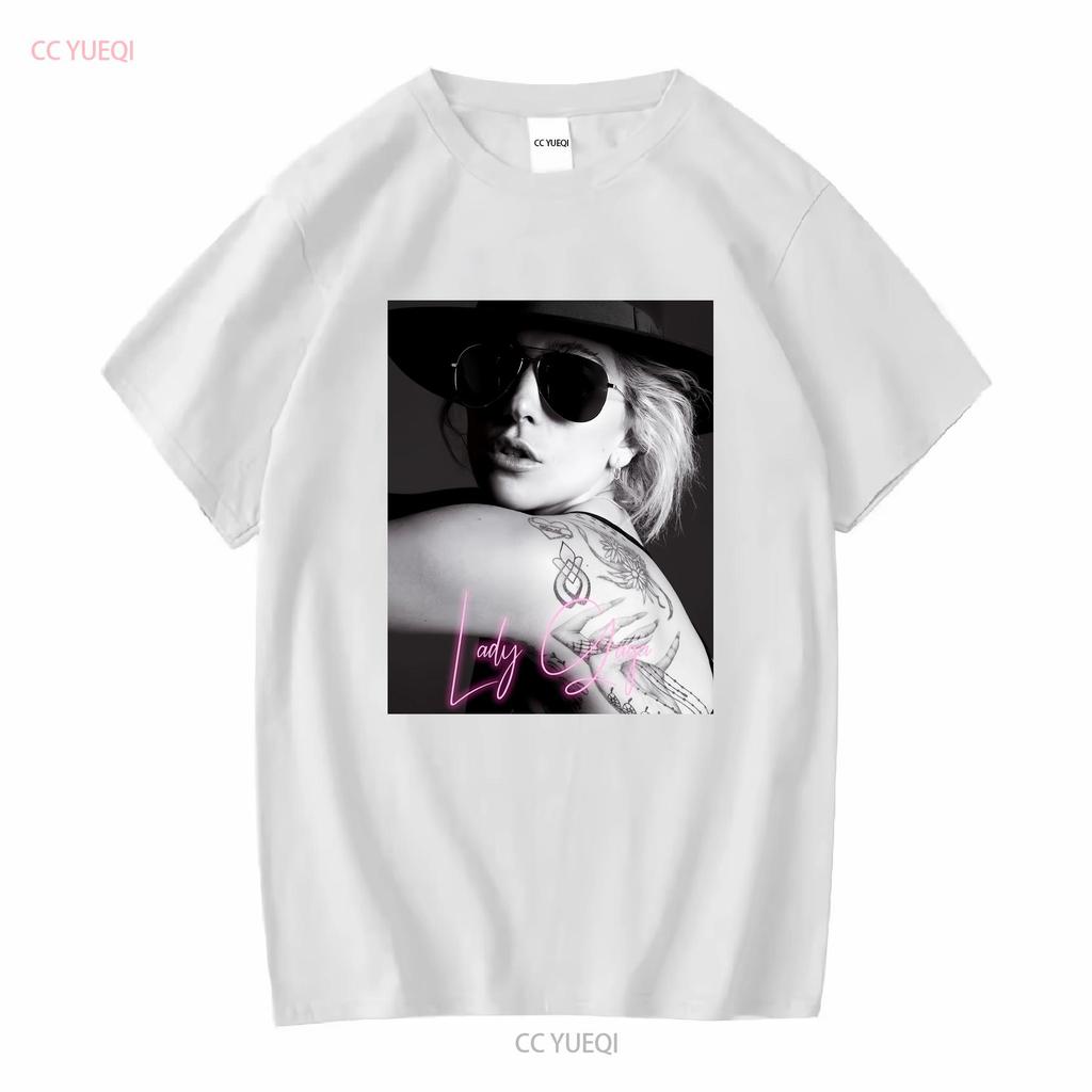 Lady Gaga T Shirt Funny giftand tee vintage Washed Comfortable graphic Stretched homme Versatile Stylish Casual