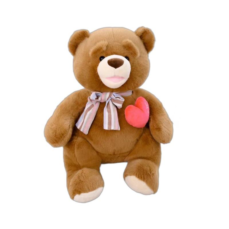 

Bear Plush Plush Toys Stuffed Animal Pp Cotton Filling Brown Girlfriend Pink коричневый