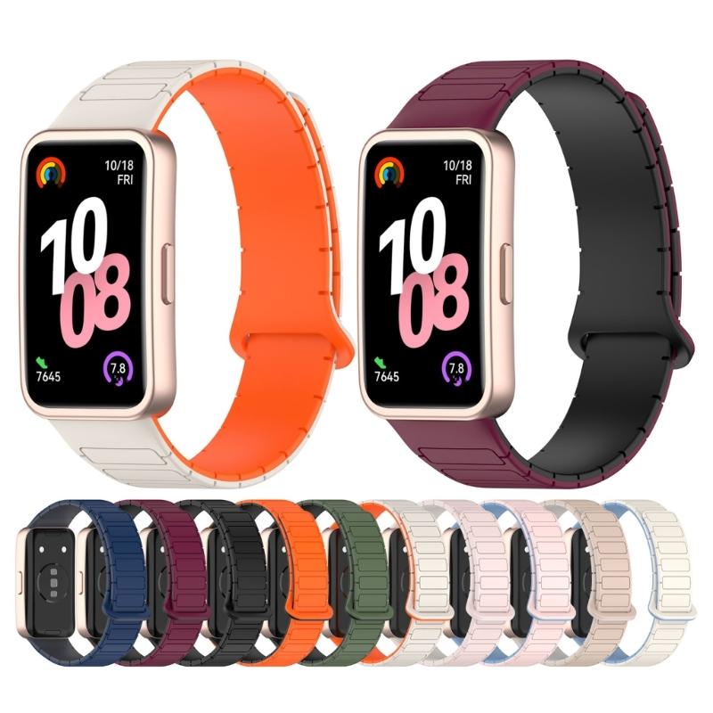 Magnetic Silicone Straps Comfortable Wristband Straps Soft Watch Straps Smartwatch Accessories Suitable for Watch 10/9/8
