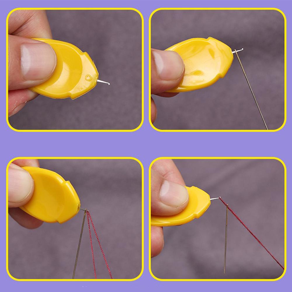10Pcs Needle Threader Small Needle Eye Threader Tool Easy Threader for Machine and Hand Sewing Crafting