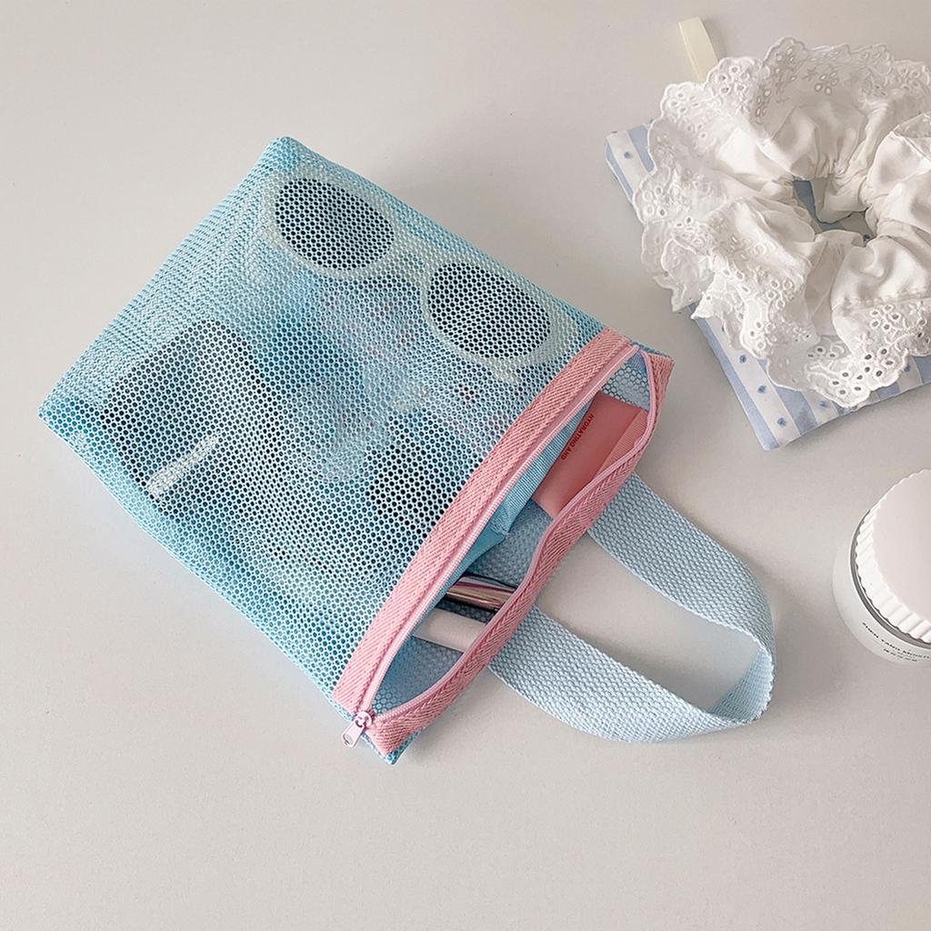 Beach Bag Mesh Shower Caddy Bag Tote Bag for Women Pool Bag Travel Cosmetic Bag Foldable Portable Toiletry Bag Gifts