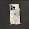 Clear Square Back Tube Case Protection For iPhone 15 Plus 12 11 13 16 ProMax 14 Pro Max Anti-Oxygen,Pink as a Flower Pattern Casing