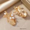 European & American Niche Popular Metal Starfish Pendant Earrings for Women