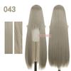 Bubuwig Synthetic Hair 100cm Long Straight Pure Color Cosplay Wigs Over 100 Colors Black White Red Blue Brown Wig Heat Resistant