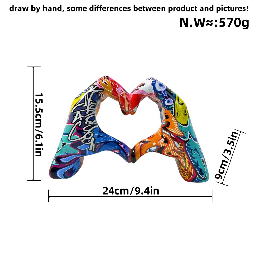 Modern Simple Gesture Small Ornaments Resin Ornaments Home Office Desktop Decoration Creative Resin Crafts