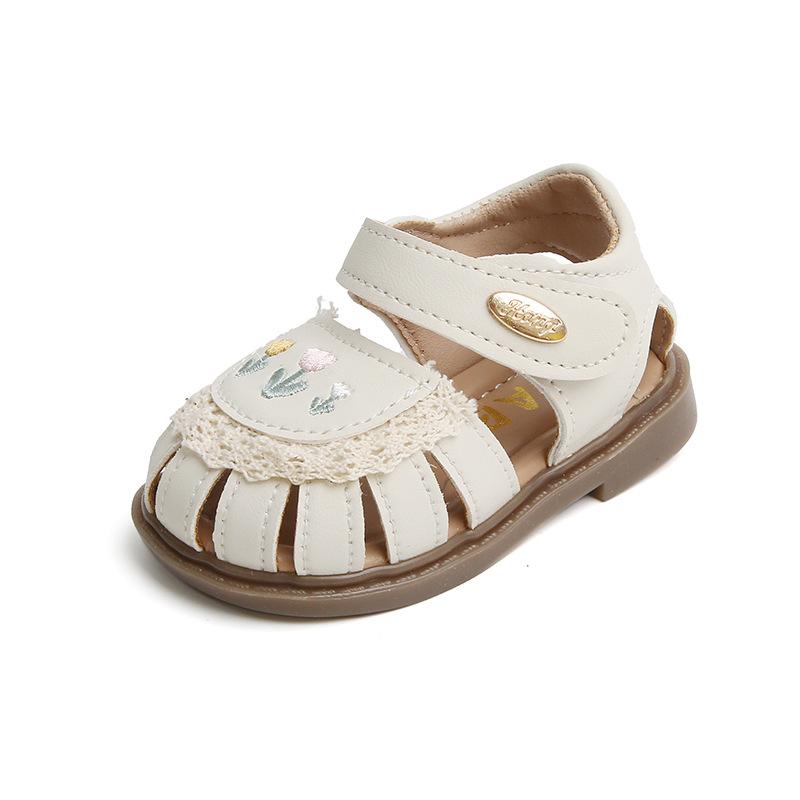New Style Baby Walking Shoes - Sandals with Soft Soles and Rounded Toe Caps - Suitable for Girls and Infants.