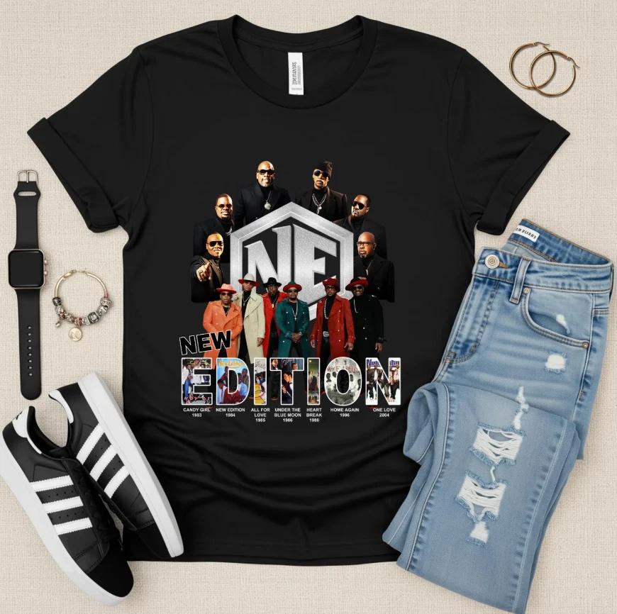 New Edition Tour Shirts, Concerts Shirts, Silver