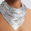 Headscarf Sequined Triangle Scarves Korean Style Bandanas Fashion Shawl Headband  Men