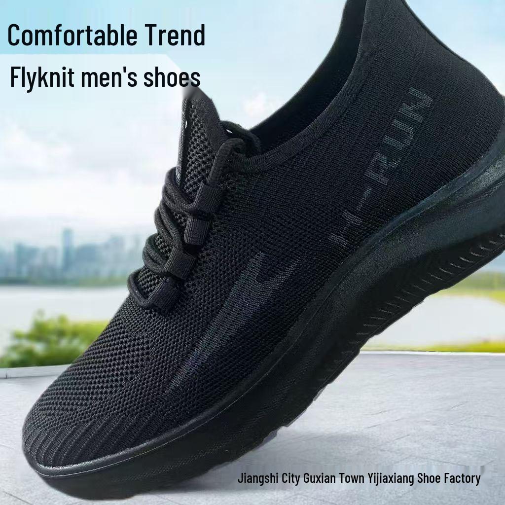 

Men s Casual Autumn Sneakers - Non-slip, Comfortable, Breathable Flyknit Shoes 40