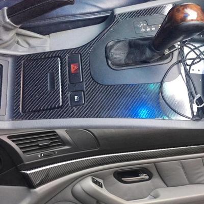 BMW E39 řady 5 Interiér Dekorační nálepka řadicí páky (Modely 1996-2003)