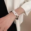 Western Style Exaggerated Bright Surface Bracelet Women Niche Design High-Grade Arm Bracelet Hand Jewelry Fashion Personalized Accessories