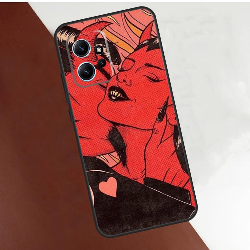 Aesthetic Devil Woman Bad Girl Case For Xiaomi Redmi Note 13 10 11 12 14 15 Pro Plus Cover For Redmi 15C 15 12C 13C 14C 10C
