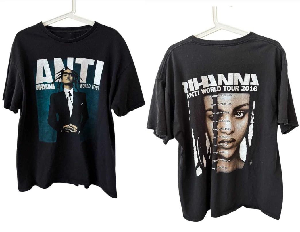 Rihanna Anti World Tour Double Sided Unisex T-Shirt All Size XXXL