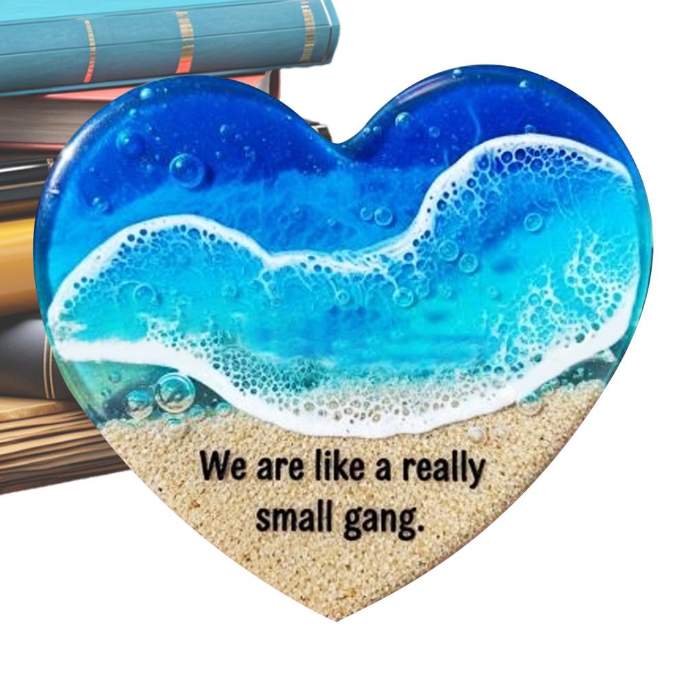 Beach Pocket Heart Sea Themed Heart Stones Home Decor For Graduation Student Teacher Women Kids Collection Meditation Workplace