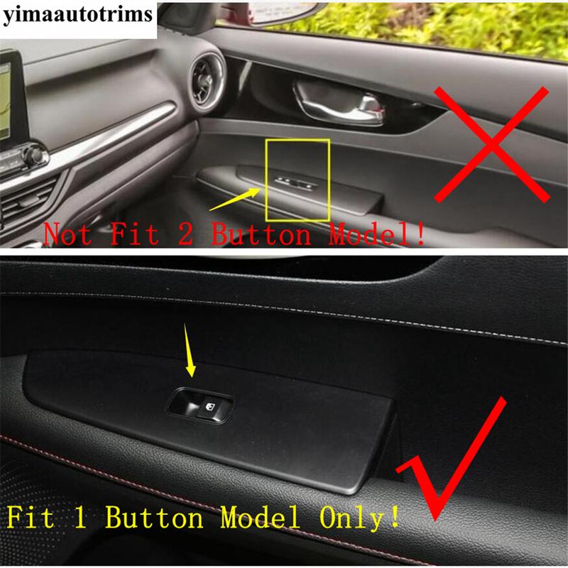 Car Inner Door Armrest Window Lift Button Panel Cover Trim Fit For Kia Cerato Forte K3  -  Stainless Steel Accessories