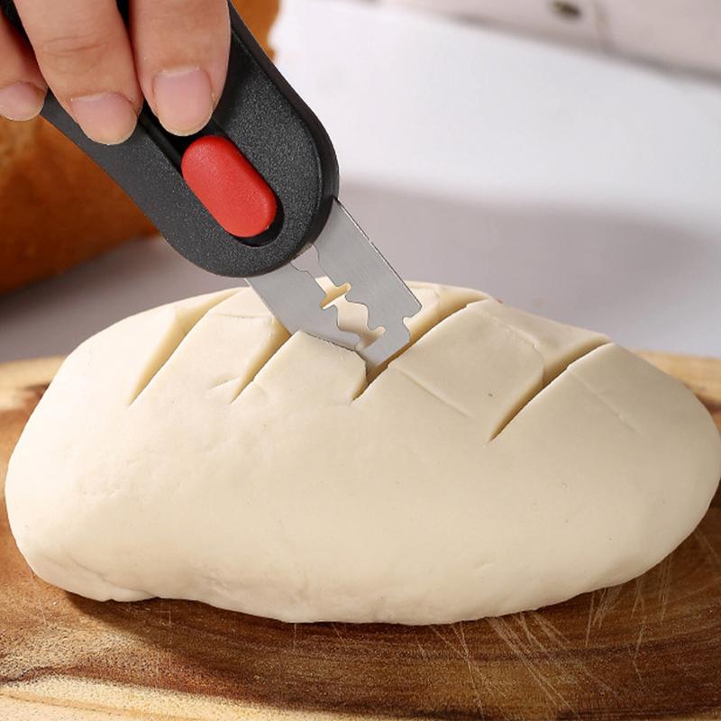 New Bread Scoring Blade Set Homemade Sourdough Dough Scribing Tool With 5 Replacement Blades Bread Scoring Knife Razors Cutter