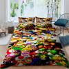 3D printed Super Mario World bedding set, a three-piece set including a printed duvet cover and pillowcases, available in adult