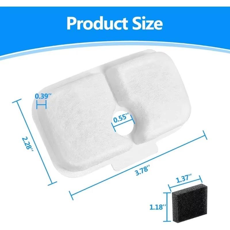 Cat Water Fountain Filter Replacement Filters for Pet Dispenser Quadruple Filtration System Filters for Pet Water Fountain