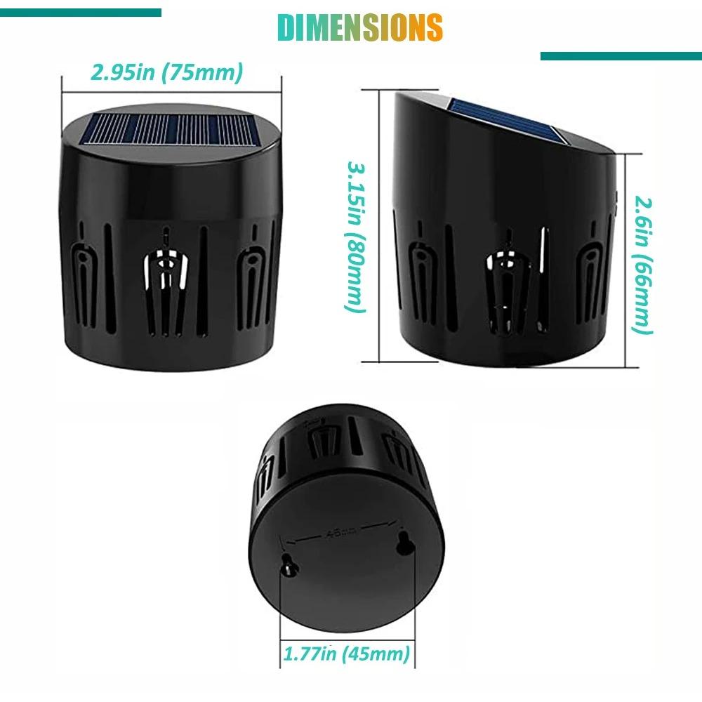 2/4 STÜCKE Solar Gartenleuchte Außen Gehwegleuchte Terrasse Zaunleuchten Rasen Landschaftslicht Deckleuchten Pflaumenblüten Schatten Dekor