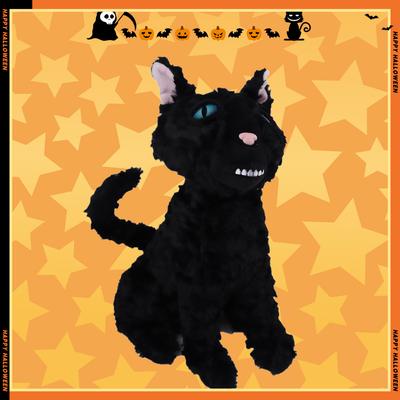 Non-Toxic 35Cm Coraline Cat Plush Cartoon Anime Related Plush Toys Black Cat High Quality Full Filled Plush Toy Birthday Halloween Gift