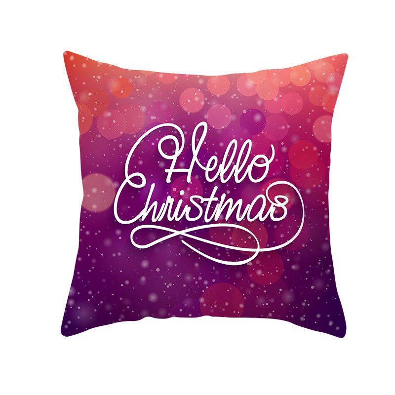 

Праздничная красная наволочка на рождественскую подушку с Санта-Клаусом для уютного домашнего диванного декора 18 дюймов Purple