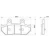Daytona Motorcycle Brake Pads Hyper Pads Skywave 650 ABS Skywave 400 Burgman 400 Gemma Skywave 250 Rear 78150 Serial 75 (Semi-Metal Pads) (04-18),