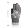 Winter Warm Men's Gloves Fleece Thickened Thread Knitted Star Anise Riding Full Finger Gloves Riding Knitted Gloves