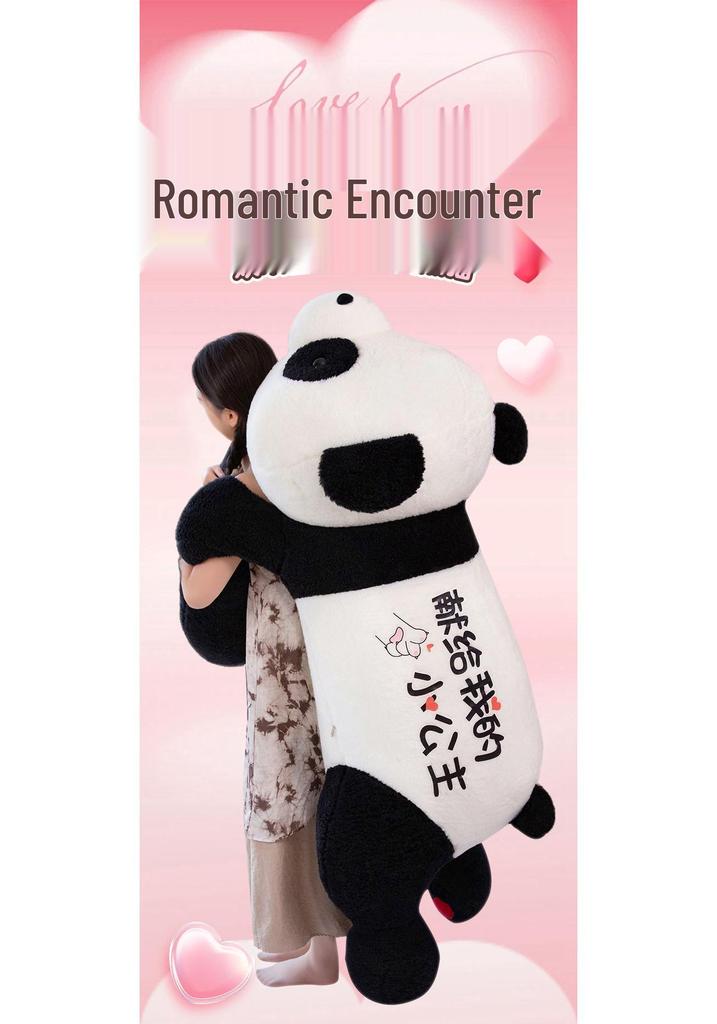 Large Panda Hug Pillow: Plush Leg-Clamping Sleeping Toy for Girls - Perfect Birthday Gift