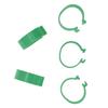100 Pcs Poultry Feet Ring Open Type Buckle Breeding Chicken Duck Goose Foot Ring Chicken Accessory Green 16mm