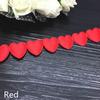 1.6cm Colorful Solid Color Heart-shaped Webbing Clothing Accessories Ribbon Cake Gift Box Packaging Ribbon Embossed Belt