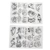 8pcs Different Patterns Heat Shrink Sheets Hand Painted Shrink Art Paper  DIY Ornaments